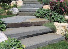 Кварцитопесчаник «Графитовый Элит» пошаговый 8-12 см