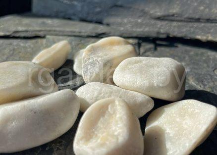 Галька мраморная Белая