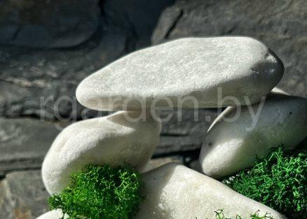 Галька мраморная Белая