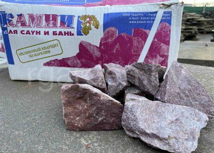 малиновый кварцит колотый