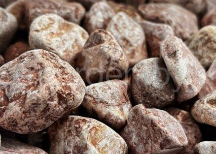 Галька мраморная розовая