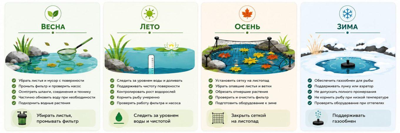 Пруд на участке: планировка, устройство чаши и сезонный уход